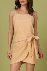 Overlap Tie Front Dress
