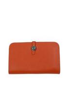  Leather Wallet: Orange