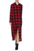  Long Checker Dress