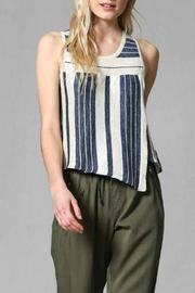  Linen Stripe Sweater Tank