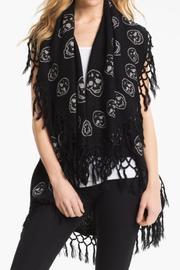  Skull Poncho-black