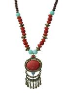  Red Tribal Necklace
