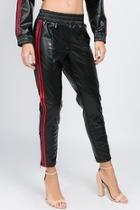  Faux Leather Jogger