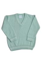  Green V Neck Sweater