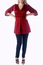  Slimming Red Tunic