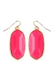  Faceted-gem-cut Drop Earring