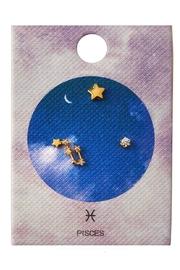  Pisces Zodiac Studs