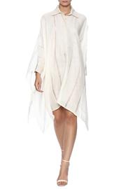  Ivory Stripe Shirt Dress
