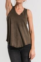  Olive Suede Tank