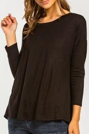 Back-twist Long-sleeve Top