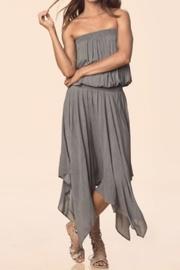  Grey Strapless Dress