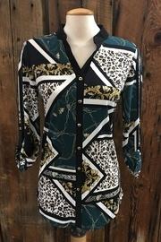  Teal Combo Top
