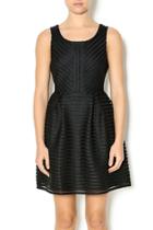  Striped Mesh Dress