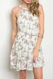  Lila Floral Sleeveless Dress
