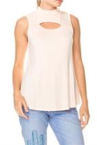  Sleeveless Cutout Top