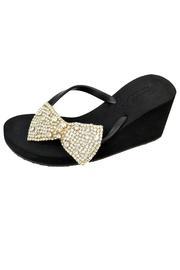  Crystal Wedge Sandal
