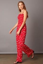  Smocked Wide-leg Jumpsuit