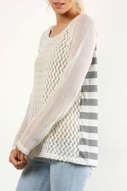  Lacey Striped Top