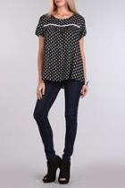  Woven Print Top