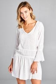  Gauze Solid Dress