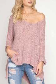  Hi-low Pullover Sweater