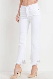  Crop Fringe-flared Denim