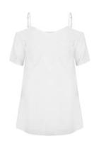  Shoulder Dress White