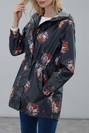  Black Peony Rain Coat