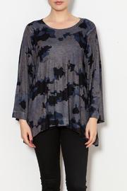  Cloud Print Knit Top