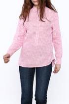  Gingham Button-down Top