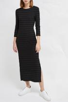  Long Sleeve Jersey Midi Dress
