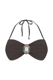  Taupe Bandeau Bikini Top