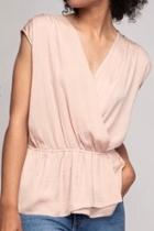  Champagne Peplum Top