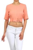  Belted Crop Top