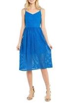  Open-mesh-lace Midi Dress