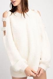  Pearl Cold-shoulder Sweater
