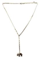  Elephant-link Lariat Necklace