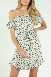Ots Ruffle Trim Dress