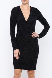  Long-sleeve Crossover Dress