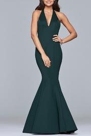  Long Luxe Jersey V-neck Mermaid Dress