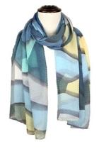  Pleated Abstract Scarf