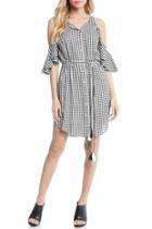  Gingham Button Dress