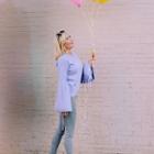  Xoxo Lavender Bell Sweater