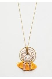  Raffia Pendant Necklace