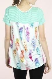  Mint Feather Top