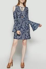  V-neck Paisley Dress
