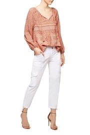  Tie Neck Batik Blouse