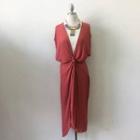  Front Tie Knot Dress