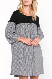  Gingham Contrast Dress