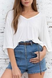  White Over-sized Top